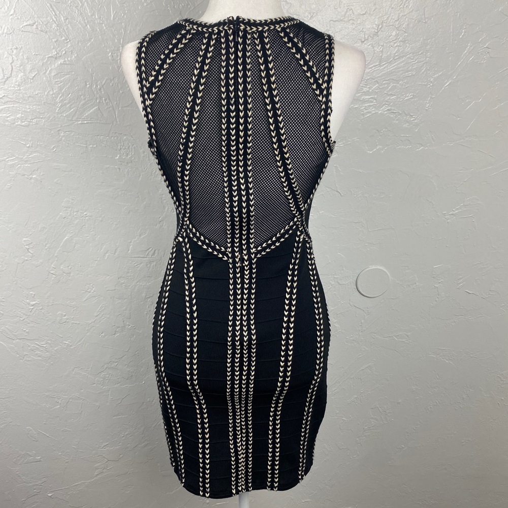 Fab’rik black bodycon cocktail mini dress size Medium - Picture 4 of 8